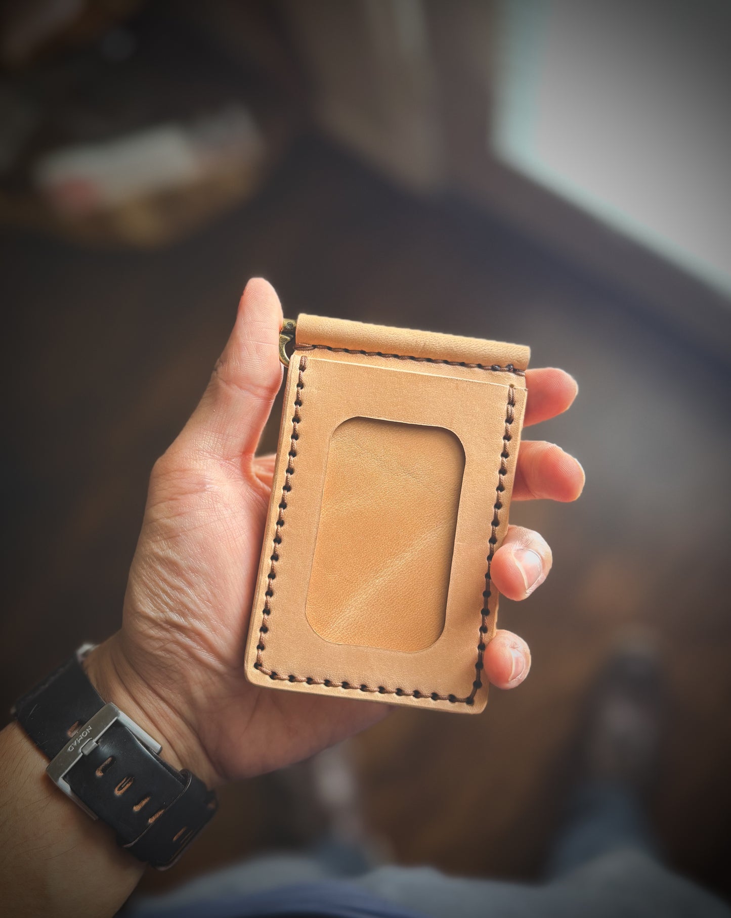 RTS ‘Wraith’ - 4 Card slot full grain leather ID Wallet