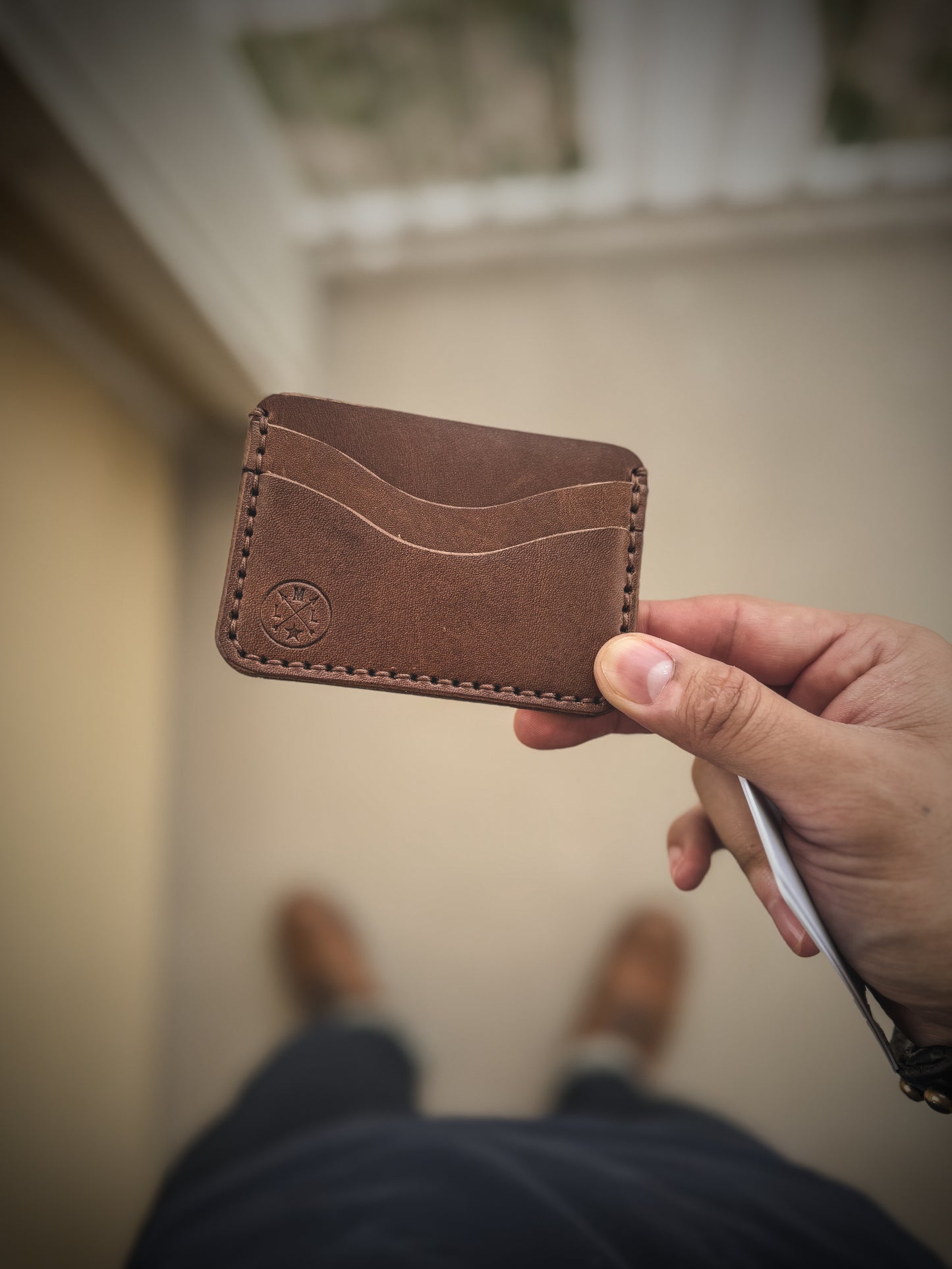 RTS 'Banshee' 4 Card Slot Full Grain Leather Wallet