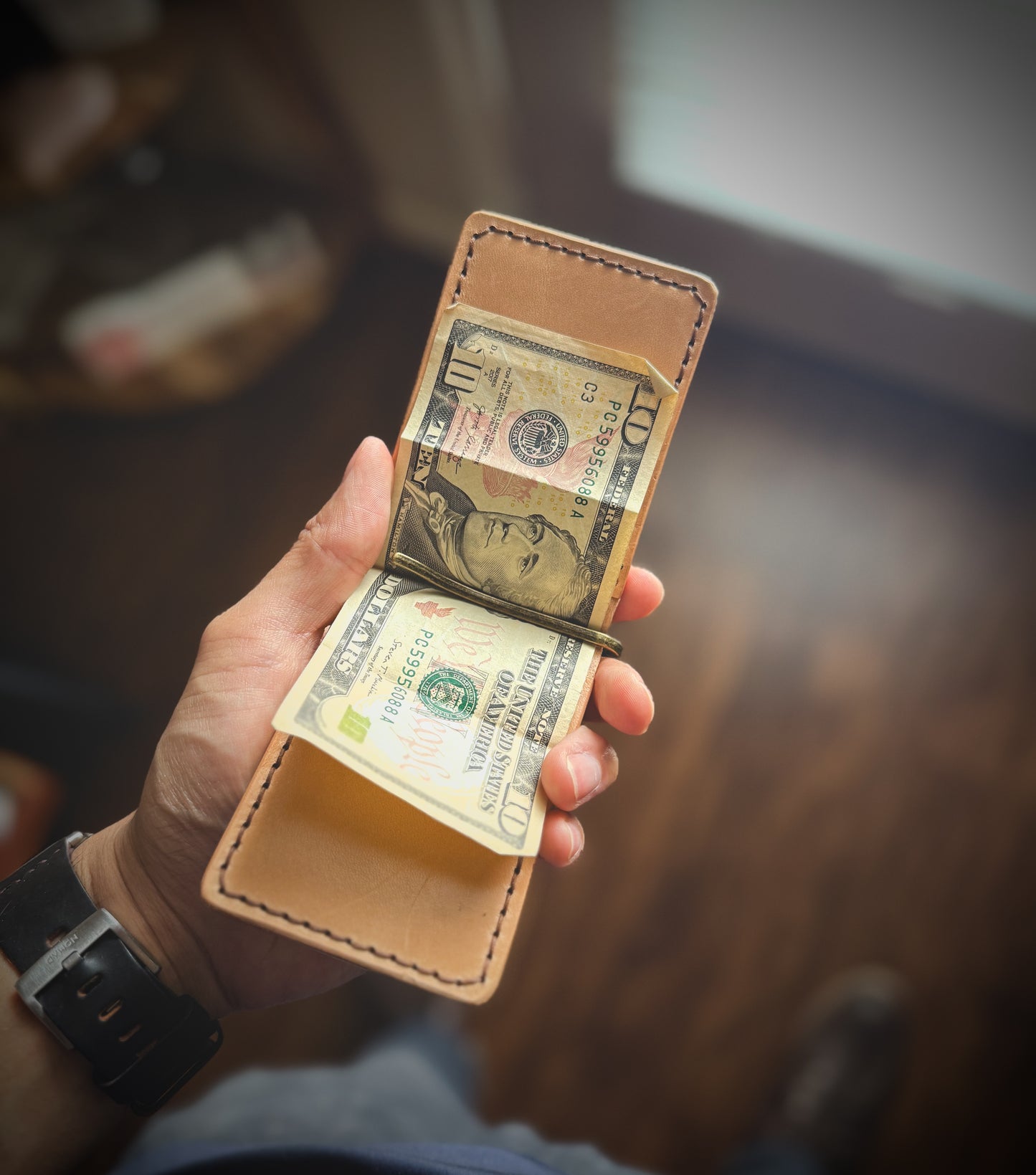 RTS ‘Wraith’ - 4 Card slot full grain leather ID Wallet