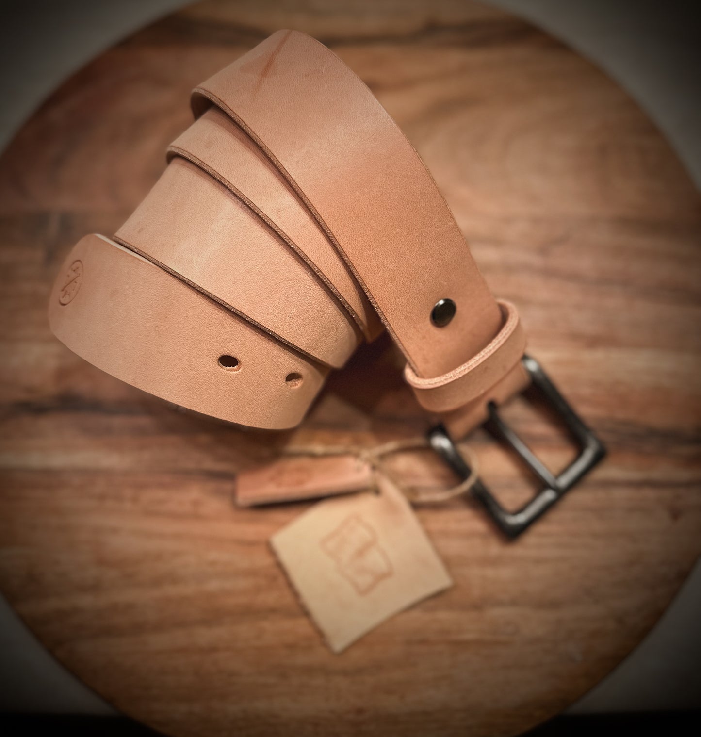 Ready to Ship ‘Everday’ Full Grain Leather Belt in Natural