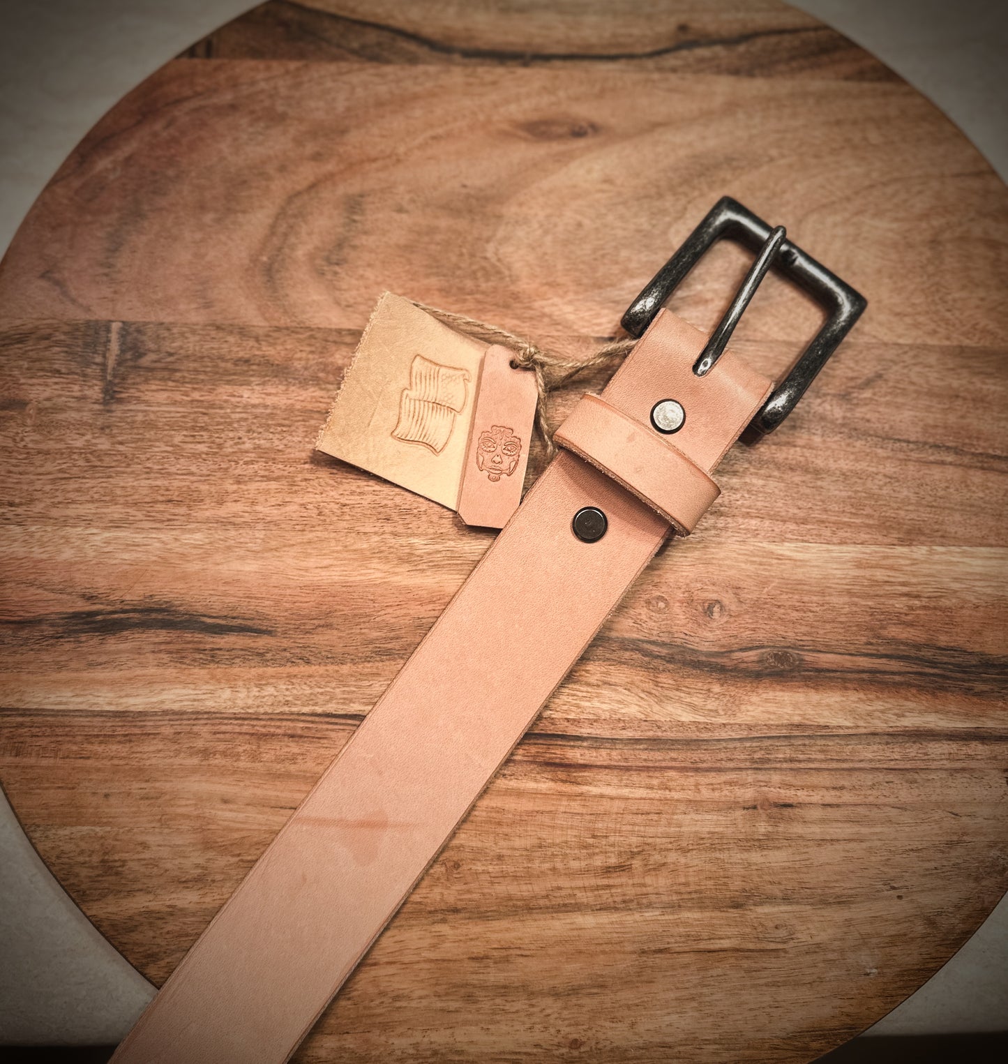 Ready to Ship ‘Everday’ Full Grain Leather Belt in Natural