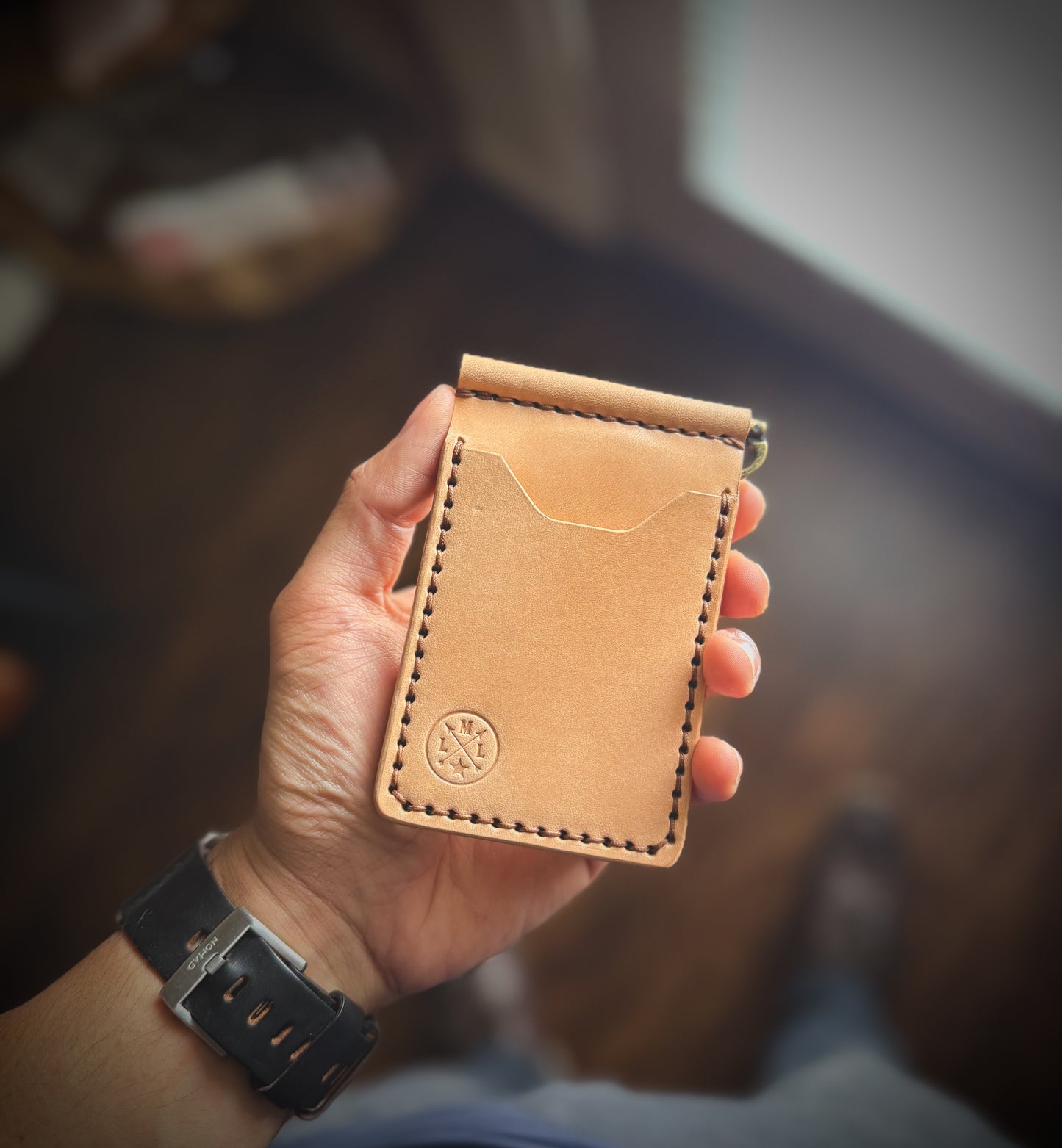 RTS ‘Wraith’ - 4 Card slot full grain leather ID Wallet