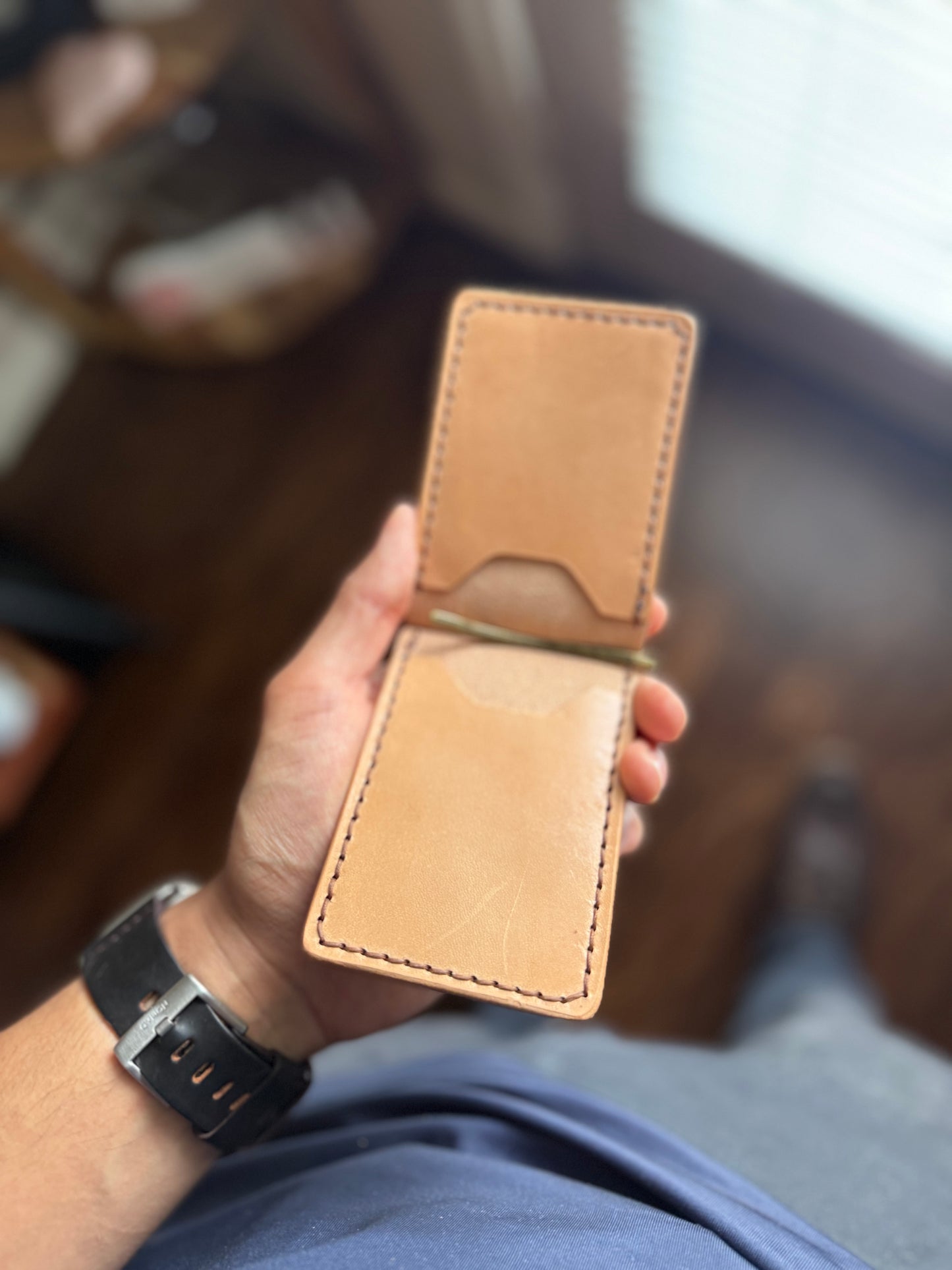 RTS ‘Wraith’ - 4 Card slot full grain leather ID Wallet