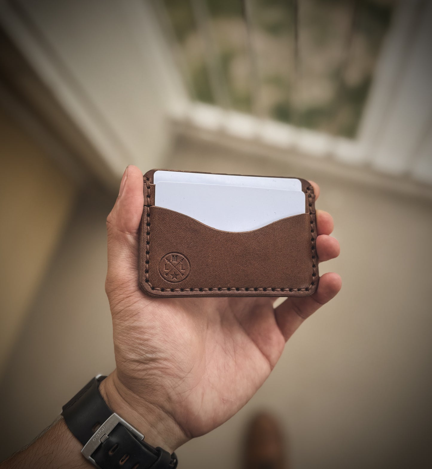 RTS 'Banshee' 4 Card Slot Full Grain Leather Wallet