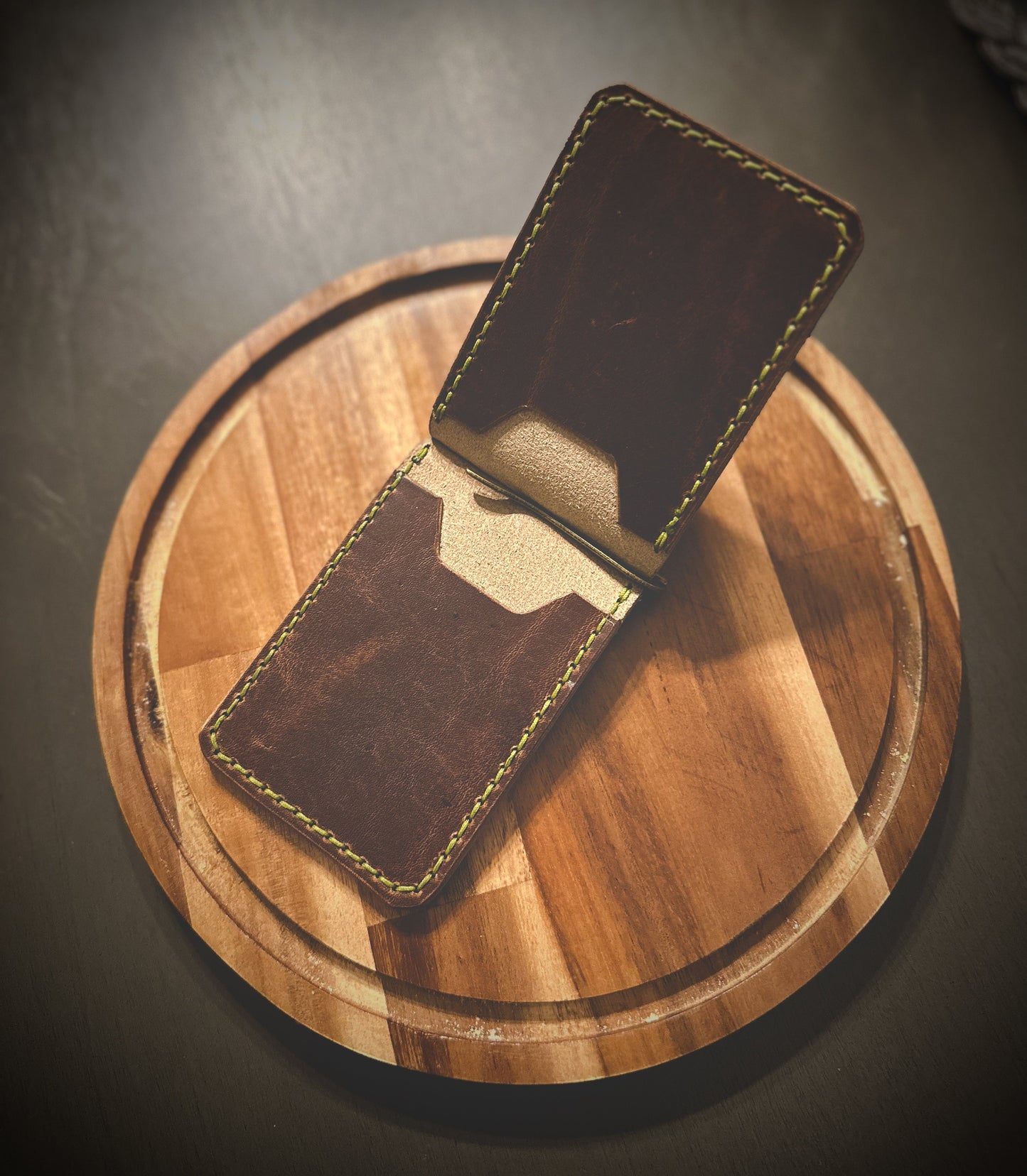 RTS ‘Wraith’ - 4 Card slot in Harvest with Olive Thread
