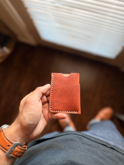 The ‘Reaper’ 3 Card Slot Full Grain Leather  Wallet