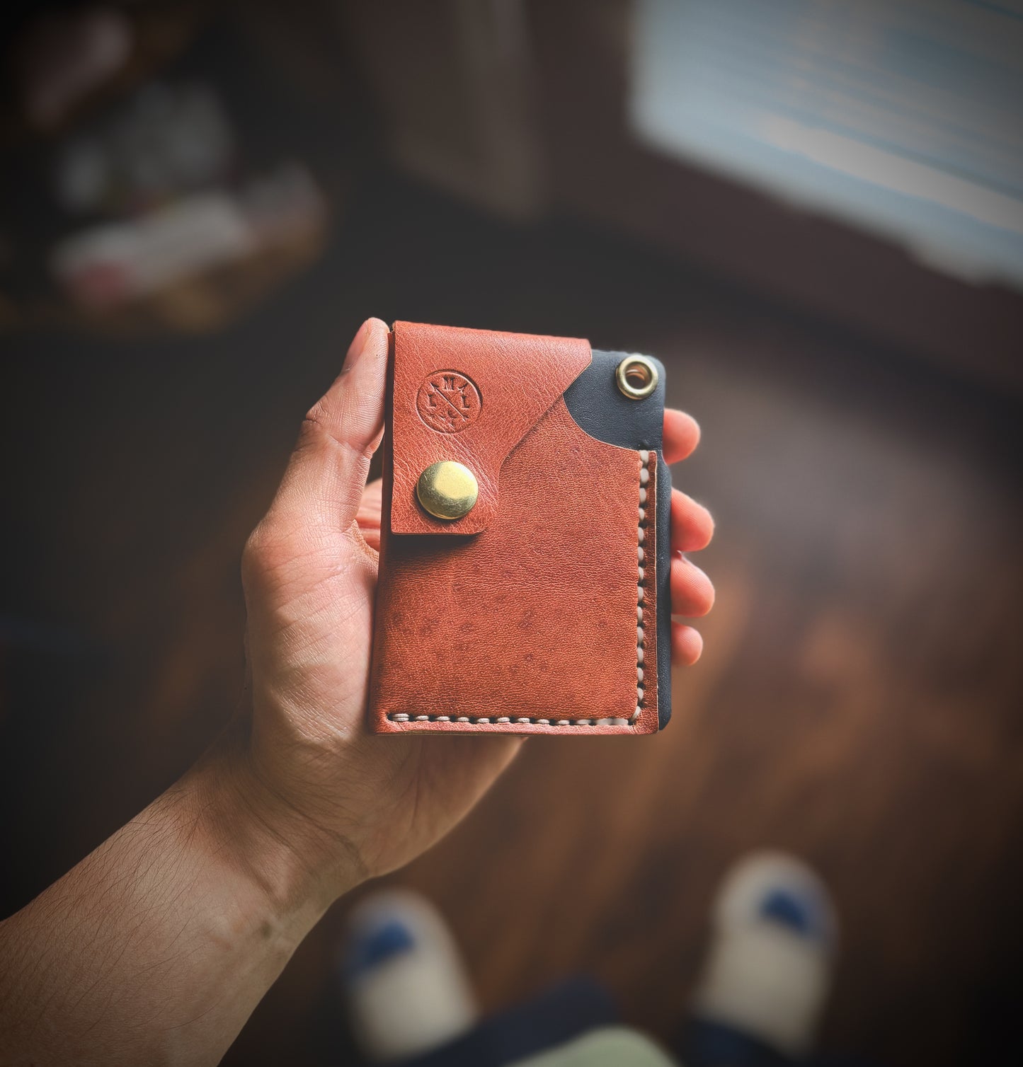 The 'L.O.H' 3 Card Slot Full Grain Snap Wallet