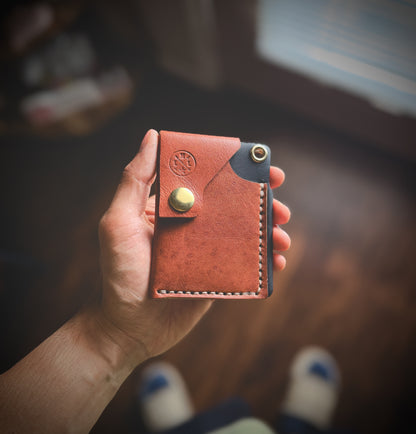 The 'L.O.H' 3 Card Slot Full Grain Snap Wallet