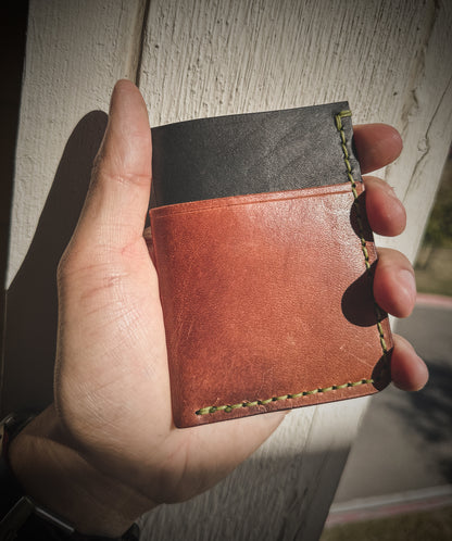 The ‘Reaper’ 3 Card Slot Full Grain Leather  Wallet