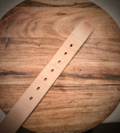 Ready to Ship  ‘Everday’ Full Grain Leather Belt in Natural