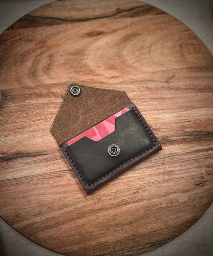 The 'Spirit' 4 Card Slot - Snap Fold Wallet - Full Grain Leather