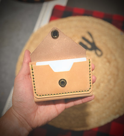 The 'Spirit' 4 Card Slot - Snap Fold Wallet - Full Grain Leather