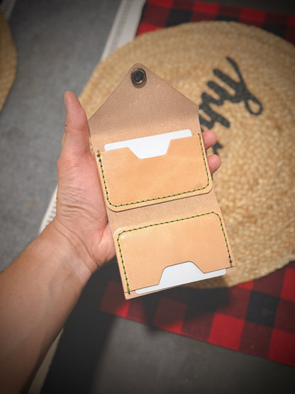 The 'Spirit' 4 Card Slot - Snap Fold Wallet - Full Grain Leather