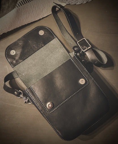 The ‘Moroi ’ Full Grain Leather Crossbody Bag