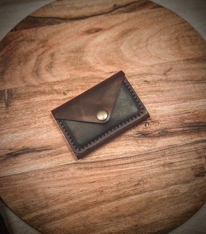 The 'Spirit' 4 Card Slot - Snap Fold Wallet - Full Grain Leather