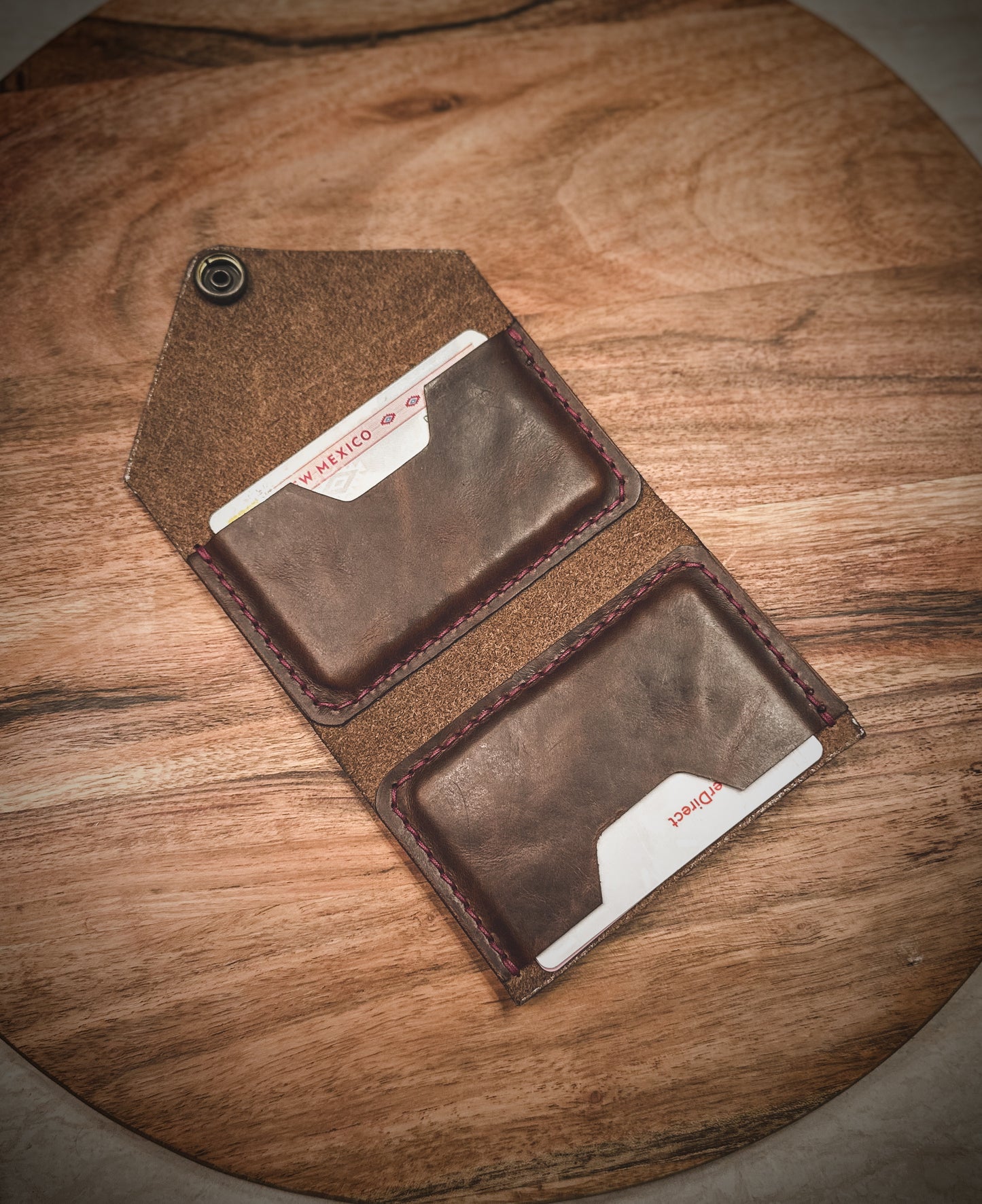 The 'Spirit' 4 Card Slot - Snap Fold Wallet - Full Grain Leather