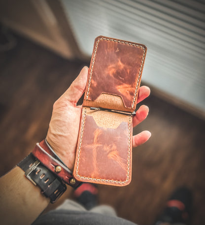 The ‘Wraith’ - 4 Card slot full grain leather ID Wallet