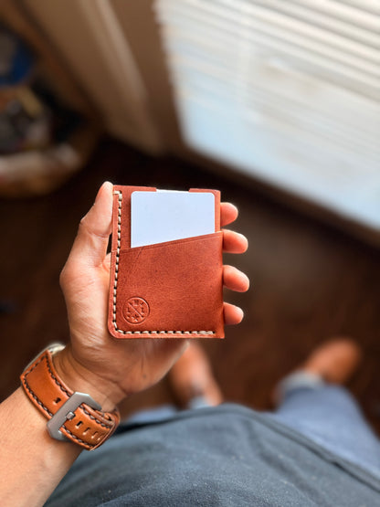 The ‘Reaper’ 3 Card Slot Full Grain Leather  Wallet