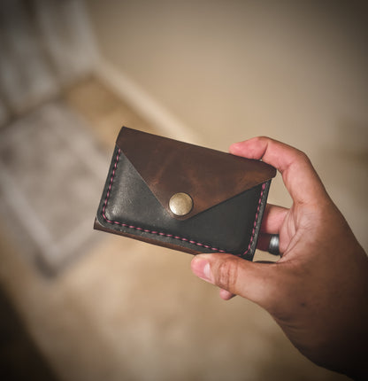 The 'Spirit' 4 Card Slot - Snap Fold Wallet - Full Grain Leather