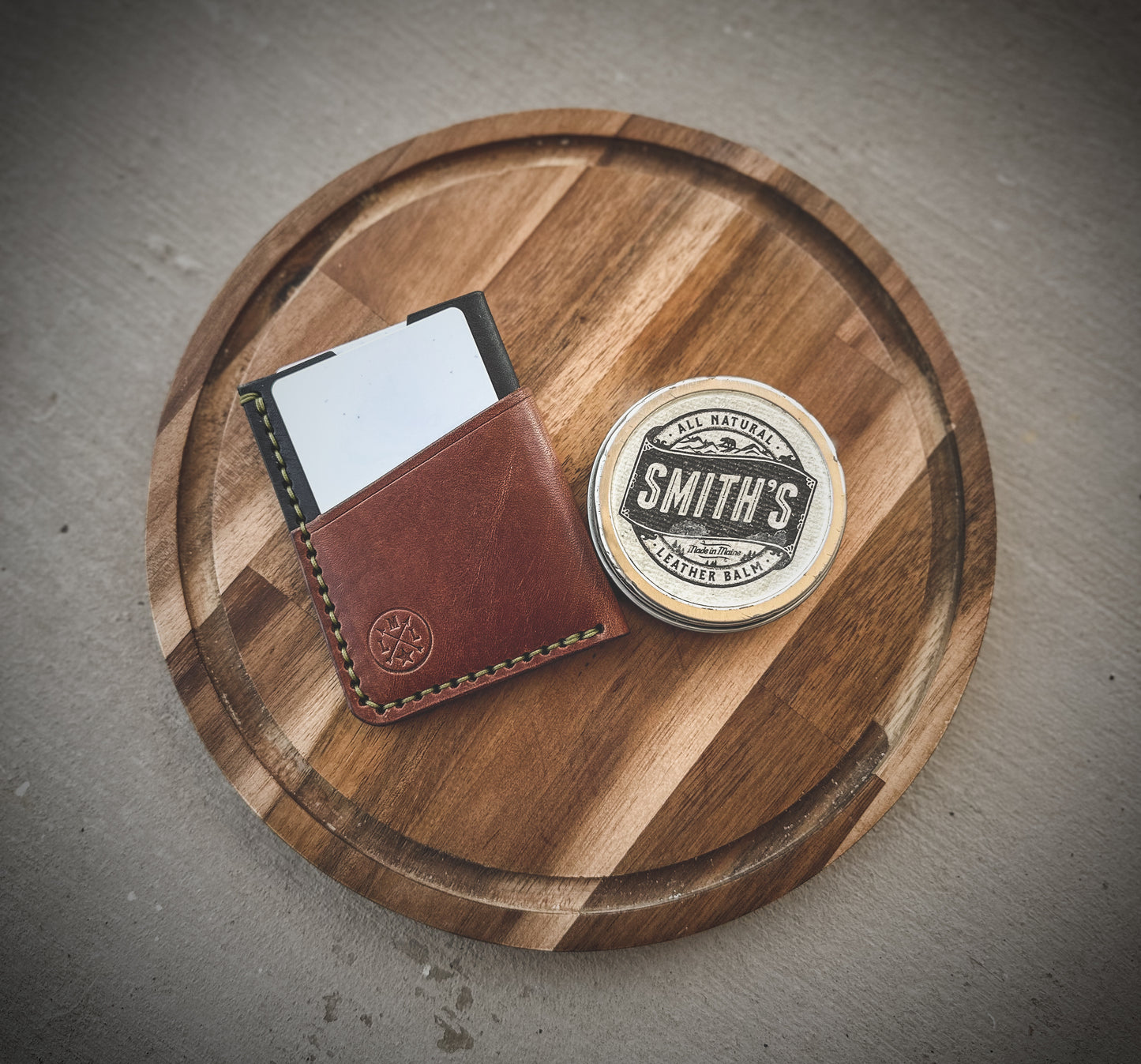 The ‘Reaper’ 3 Card Slot Full Grain Leather  Wallet