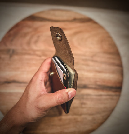 The 'L.O.H' 3 Card Slot Full Grain Snap Wallet