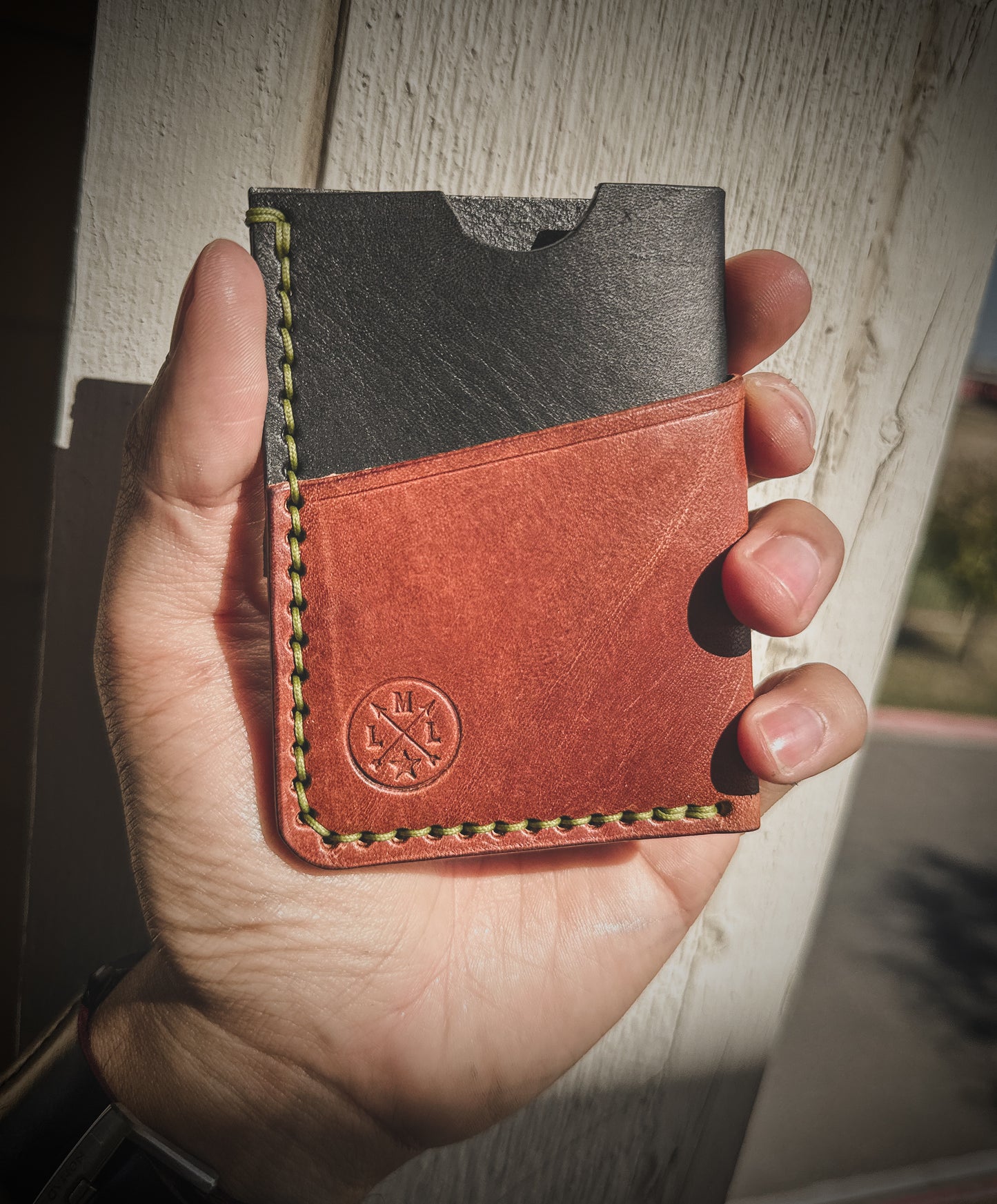 The ‘Reaper’ 3 Card Slot Full Grain Leather  Wallet