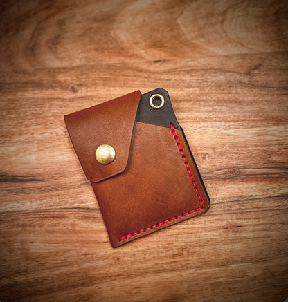 The 'L.O.H' 3 Card Slot Full Grain Snap Wallet