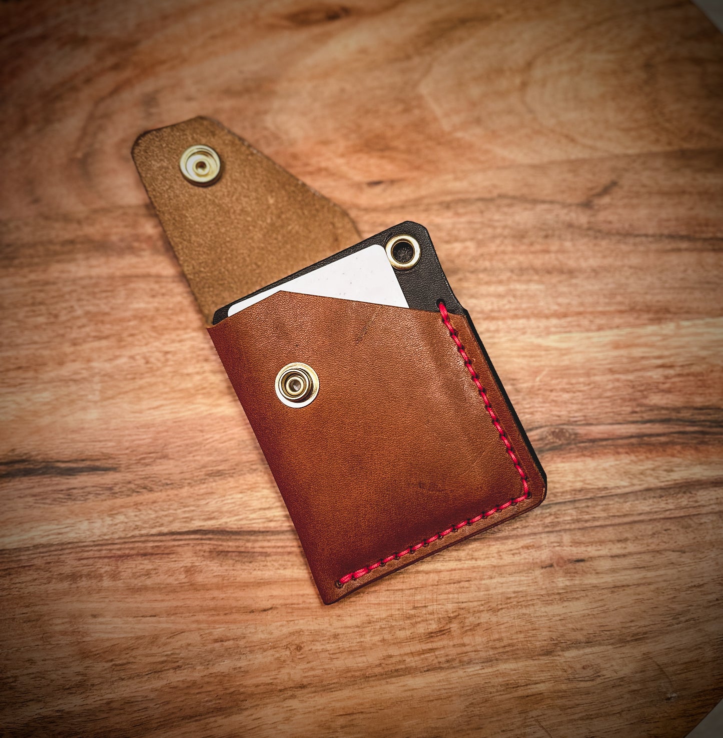 The 'L.O.H' 3 Card Slot Full Grain Snap Wallet