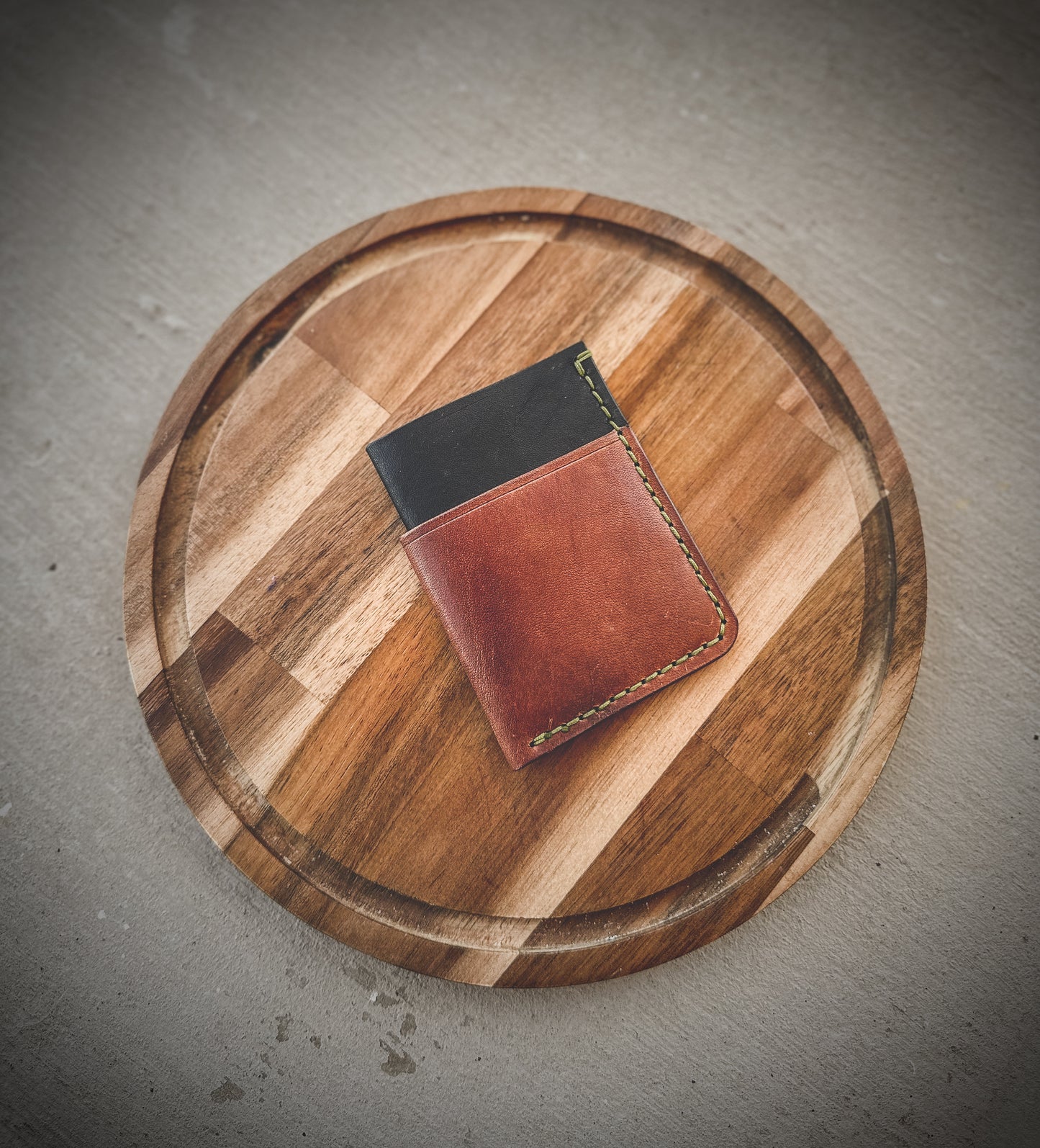 The ‘Reaper’ 3 Card Slot Full Grain Leather  Wallet