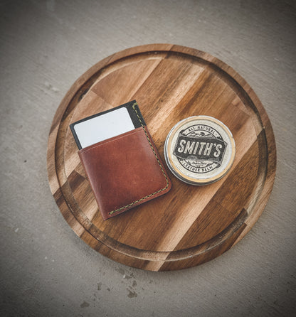 The ‘Reaper’ 3 Card Slot Full Grain Leather  Wallet