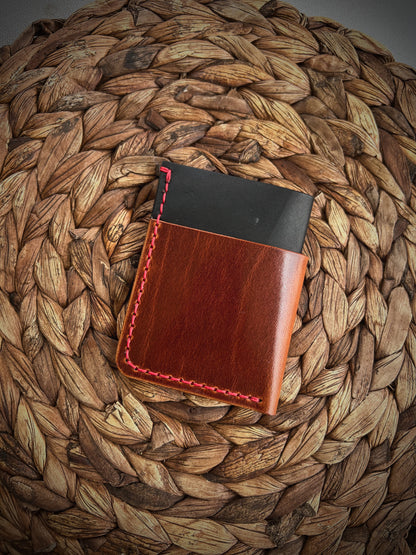 *Limited Run* ‘Reaper’ 3 Card Slot - Conceria Walpier Dash and W&C Bridle Black Combo