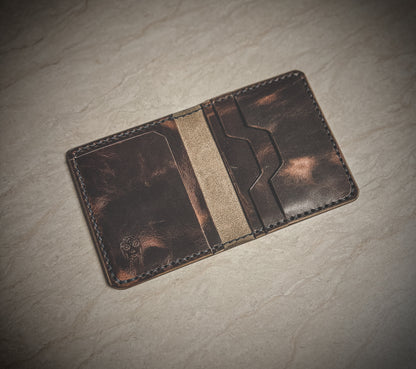 The 'Phantom' 5 Card Slot Full Grain Bi-fold Wallet