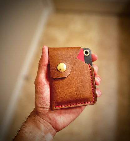 The 'L.O.H' 3 Card Slot Full Grain Snap Wallet