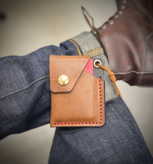 The 'L.O.H' 3 Card Slot Full Grain Snap Wallet