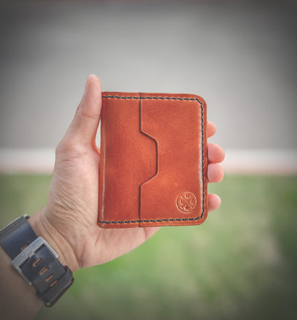 The 'Phantom' 5 Card Slot Full Grain Bi-fold Wallet