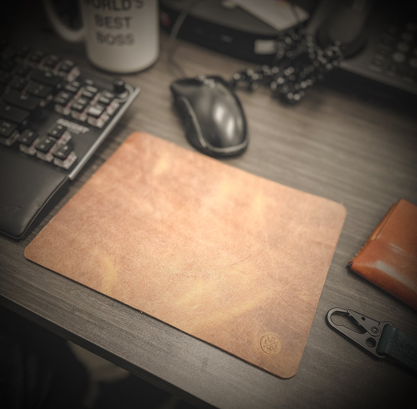 Full Grain Leather Mouse Pad