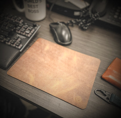 Full Grain Leather Mouse Pad