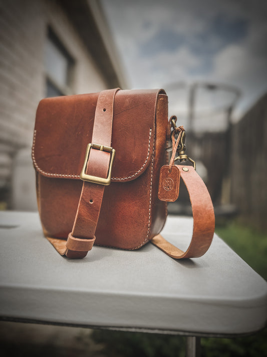 The ‘Moroi ’ Full Grain Leather Crossbody Bag