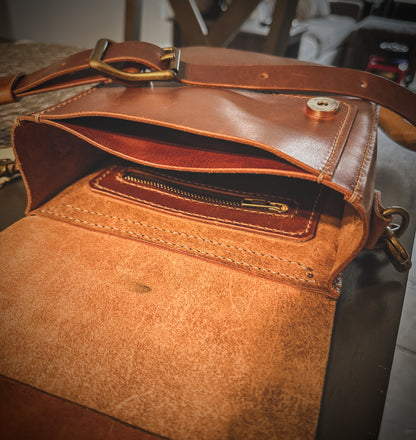 The ‘Moroi ’ Full Grain Leather Crossbody Bag