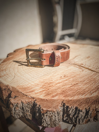 Ready to Ship  ‘Everyday’ Full Grain Leather Belt in Russet