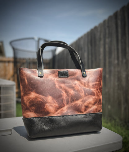 The 'Franklin" Medium Sized Full Grain Leather Tote Bag