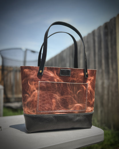 The 'Franklin" Medium Sized Full Grain Leather Tote Bag