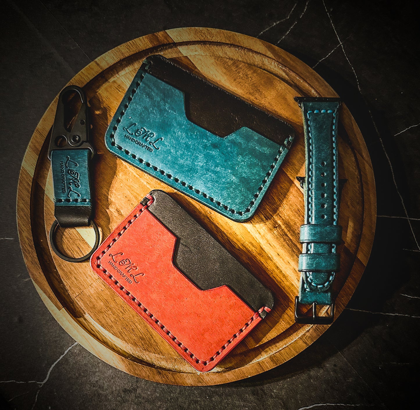 The 'Shade' Full Grain Leather 3 Card Slot ID Wallet