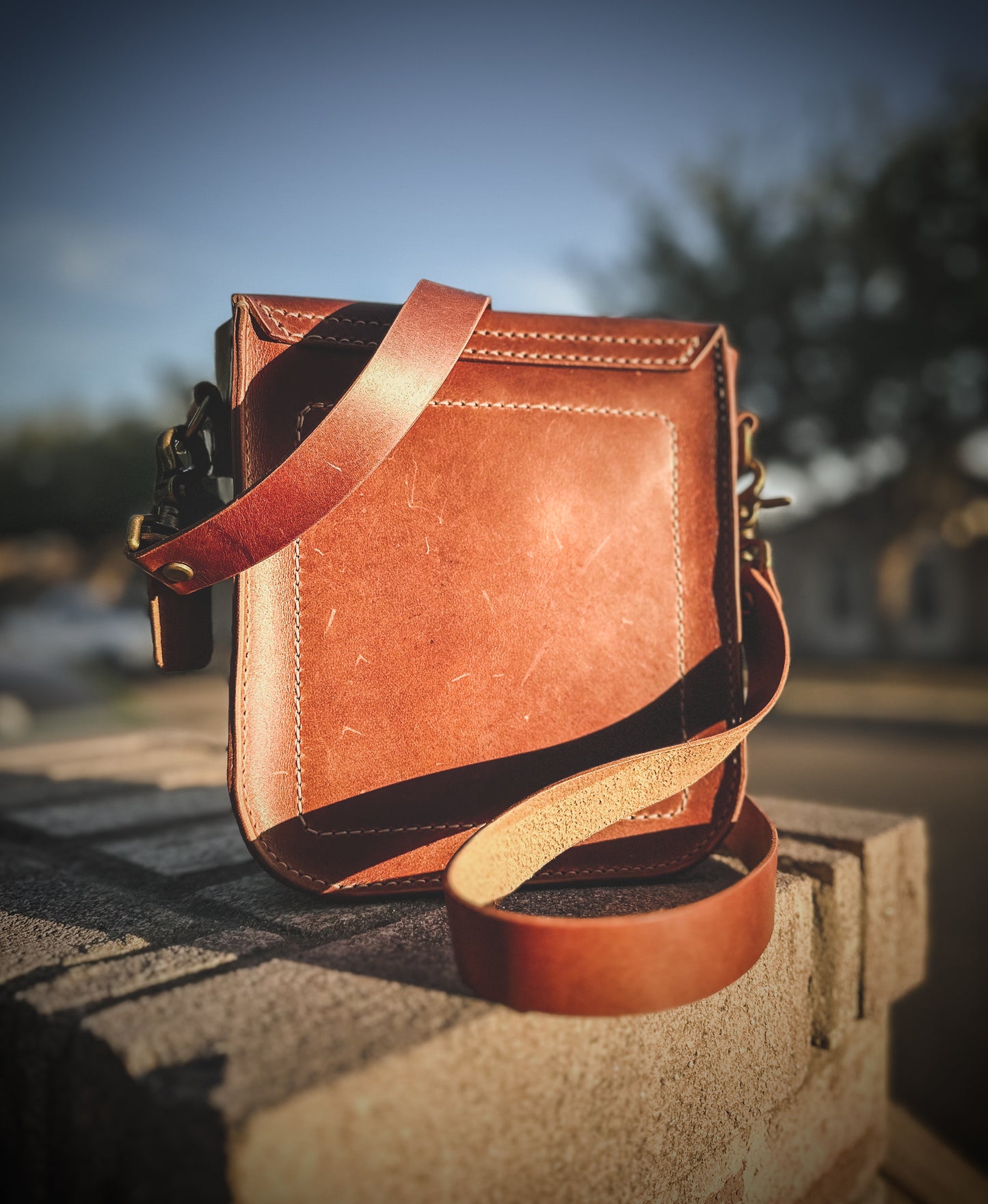 The ‘Moroi ’ Full Grain Leather Crossbody Bag