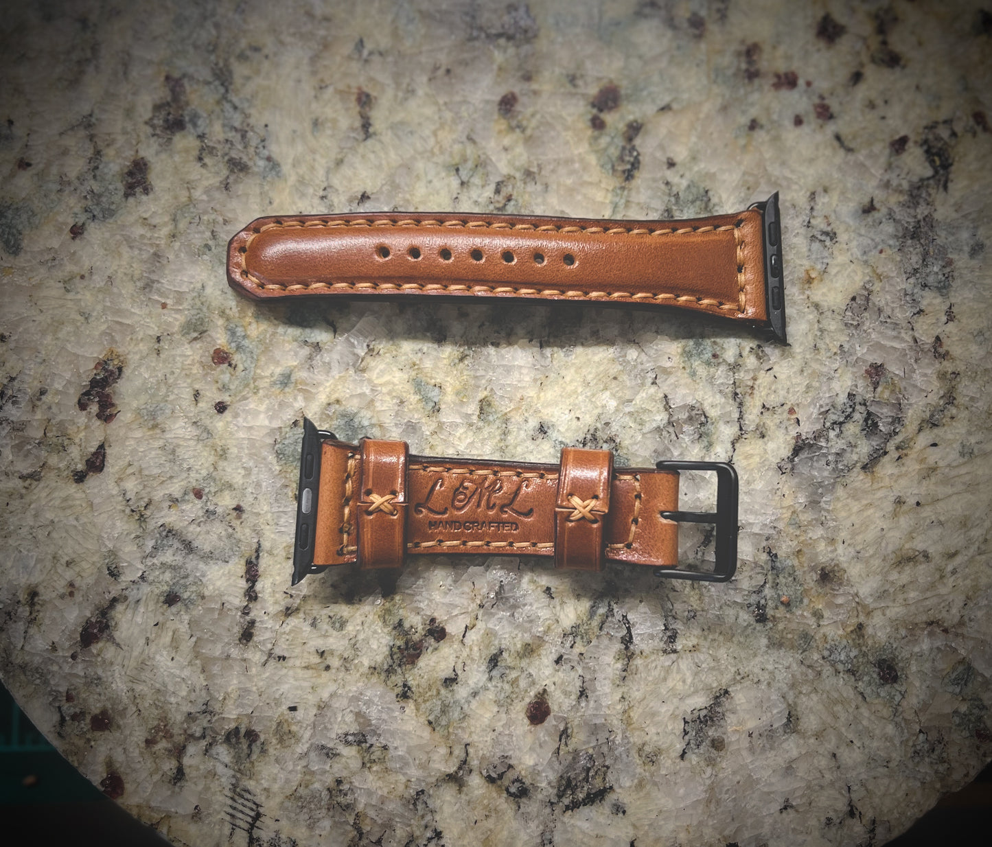 Buck Brown Apple Watch Full Grain Leather Straps