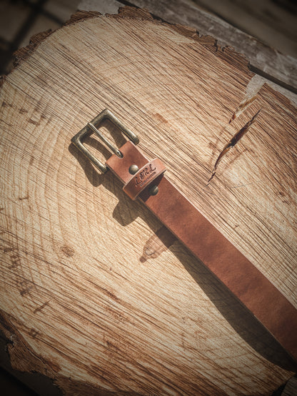 Ready to Ship  ‘Everyday’ Full Grain Leather Belt in Russet