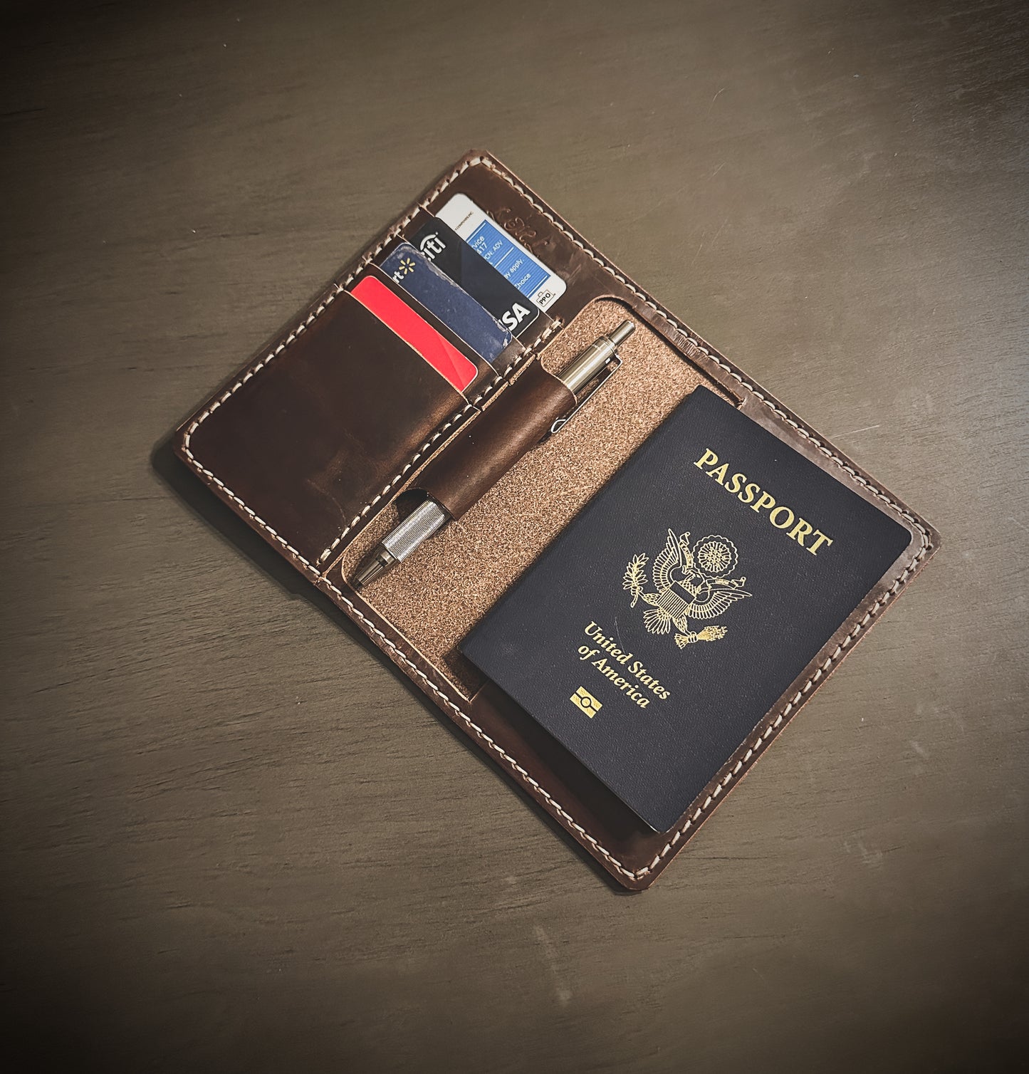 The ‘Phoenix’ 4 Card Slot Journal/ Passport Wallet